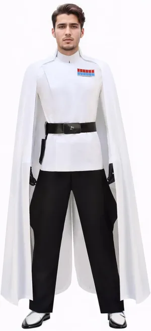 Adult Imperial Officer Uniform for Men Orson Krennic Cosplay Costume with Robe Uniform Pants Belt Halloween Suit