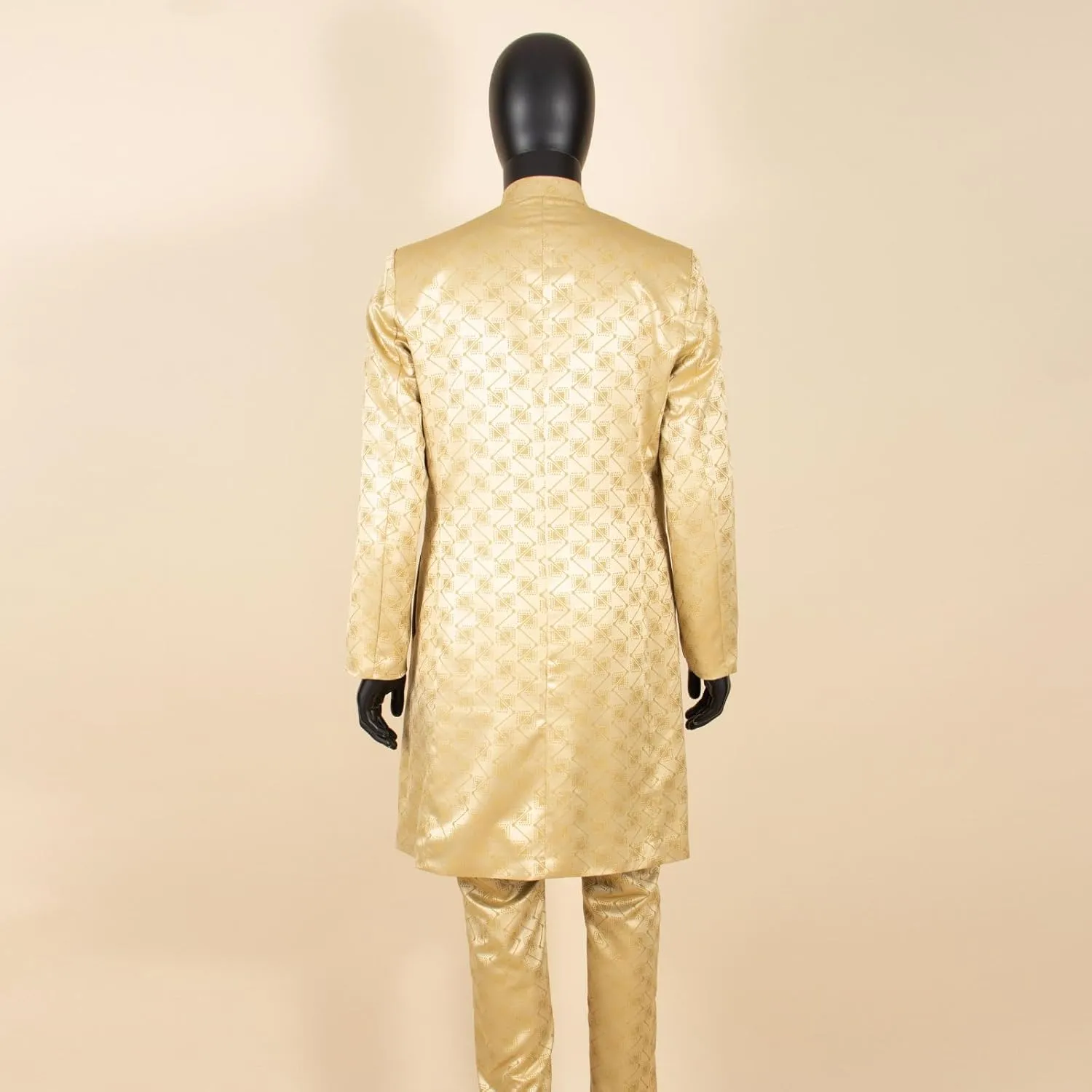 African Suit for Men Slim Fit Embroidery Jacket Pants 2 Piece Set Bazin Riche Business Formal Outfits