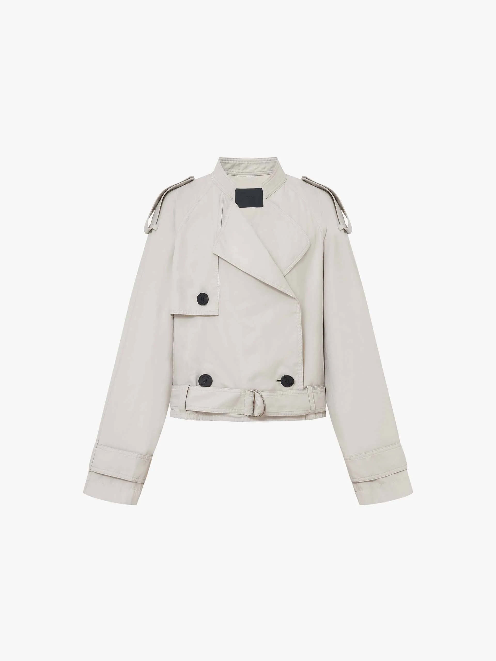 Belted Hem Loose Jacket