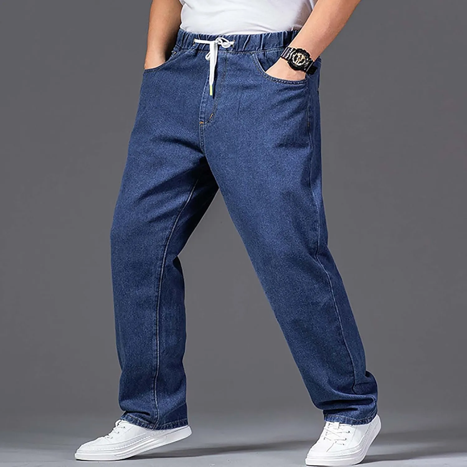 Construction Pants for Men,Slim Fit Casual Stretch Track Jogging Boy's Wild Cargo Pants Long Hiking Pants Men