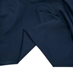Deadstock Wool Viscose Twill Suiting - Deep Ocean