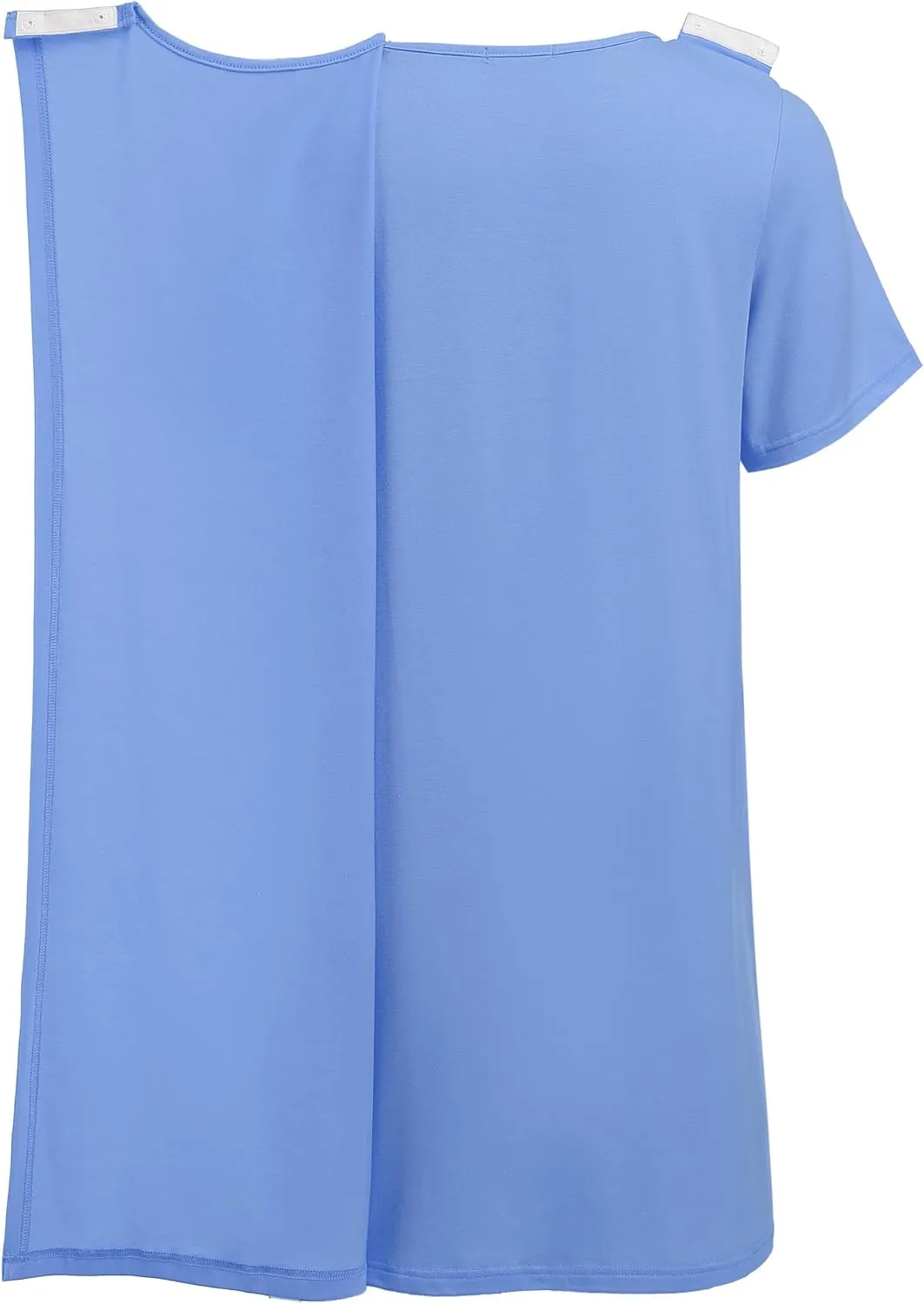 Deyeek Hospital Gowns for Women Tear Away Snap Open Back Dress Post Shoulder Surgery Dresses Soft Adaptive Clothing Nightgown