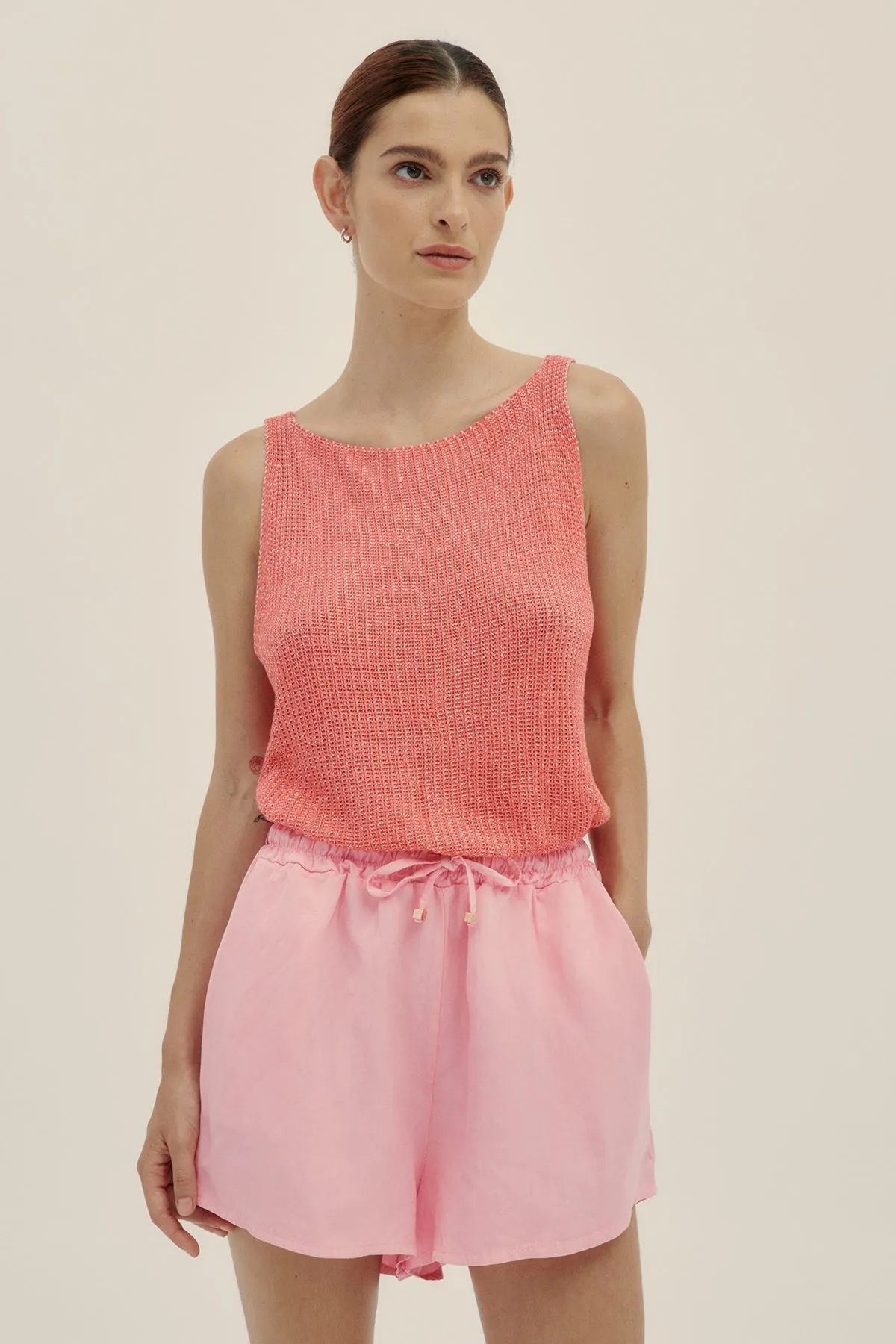 Eli Knit Top Coral