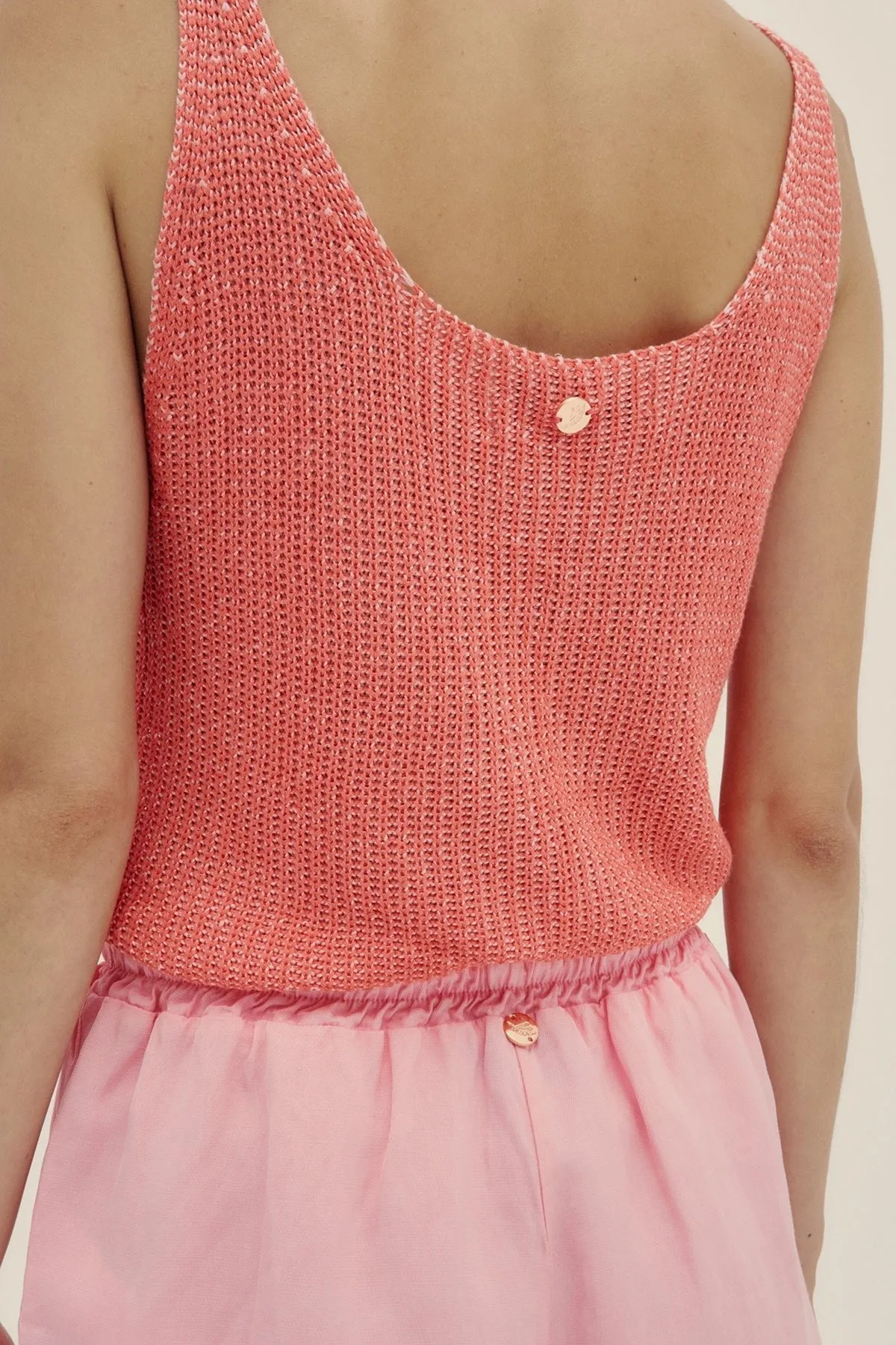 Eli Knit Top Coral