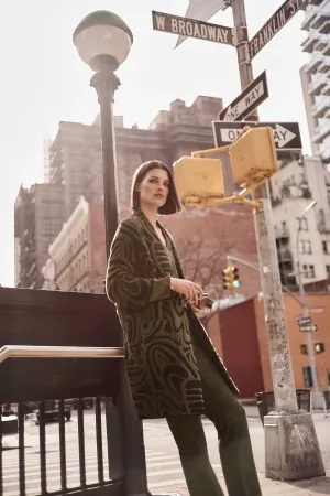 Embossed Jacquard Knit Cover Up