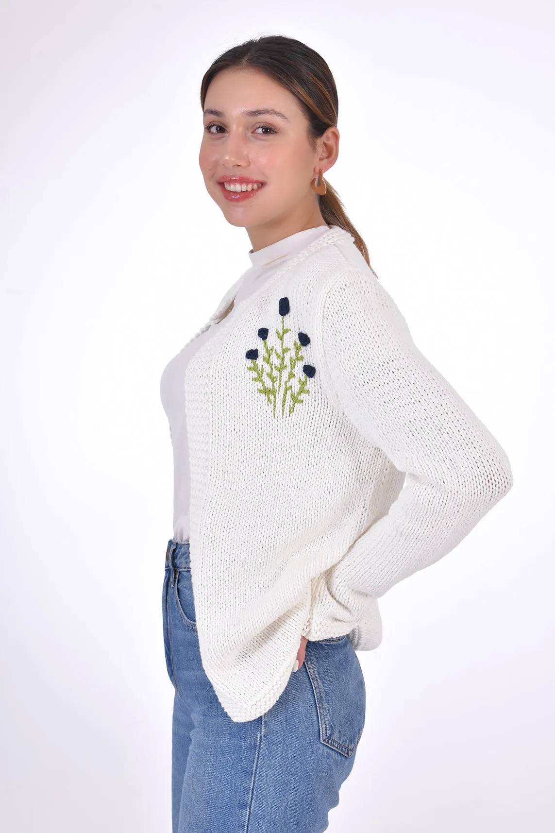 FANM MON Krasiva Cotton Cardigan