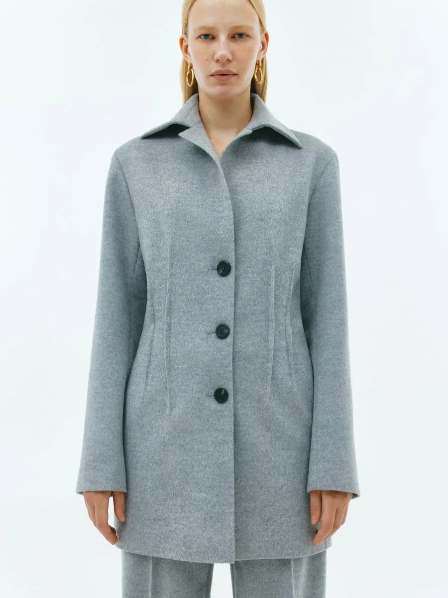 Grey tailored cashmere blazer