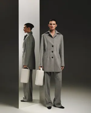 Grey tailored cashmere blazer
