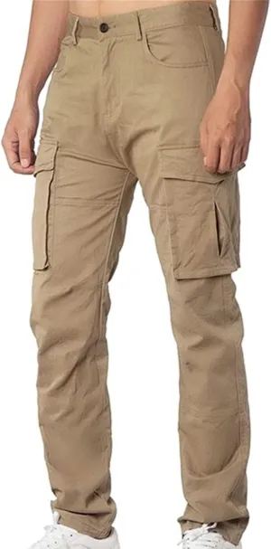 Mens Cargo Pants Slim Fit Loose Casual Sweatpants Lightweight Tactical Pants Multi Pockets Twill Sport Hiking Pants