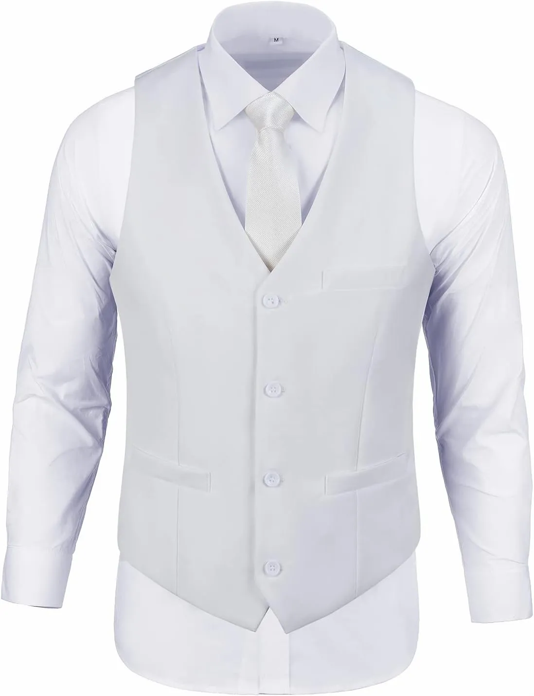 Men's Suit 2 Piece Vest Set Slim Fit Dress Suit Casual Suit Waistcoat Pant