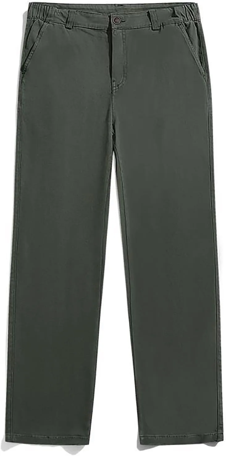 MIDOO Cargo Pants for Men Relaxed Fit Casual Joggers Pants Stretch Drawstring Elastic Waist Tapered Leg Sweatpants Pockets