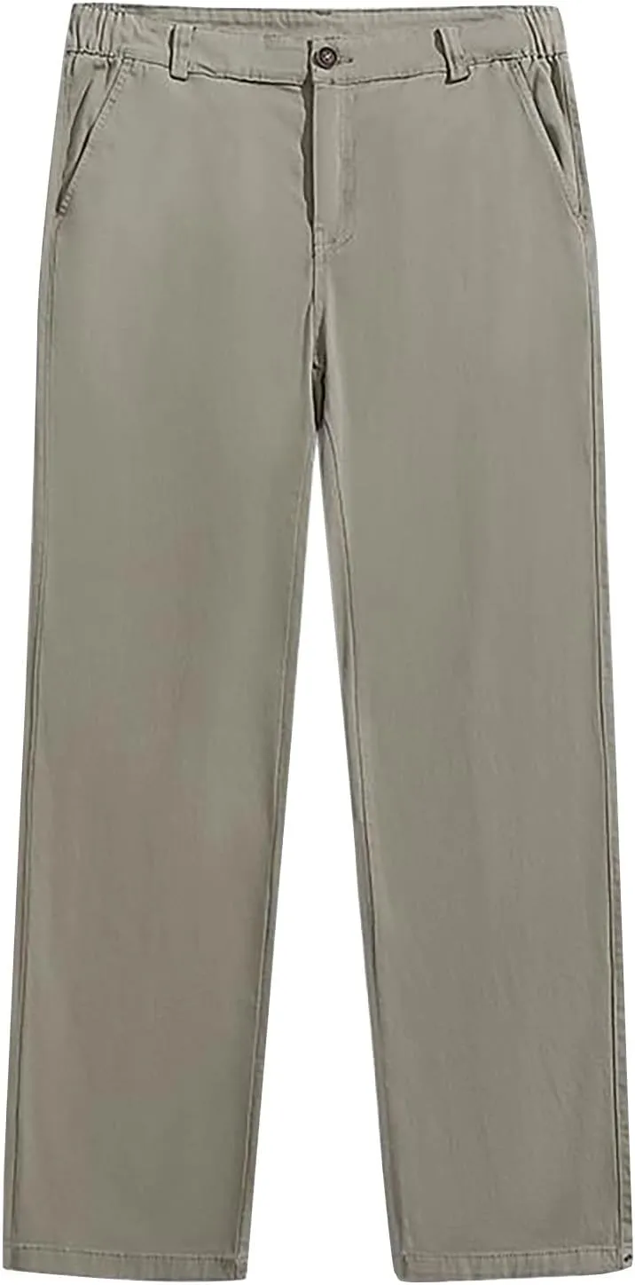 MIDOO Cargo Pants for Men Relaxed Fit Casual Joggers Pants Stretch Drawstring Elastic Waist Tapered Leg Sweatpants Pockets
