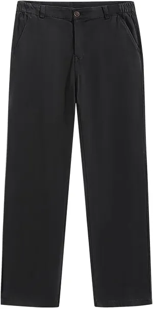 MIDOO Cargo Pants for Men Relaxed Fit Casual Joggers Pants Stretch Drawstring Elastic Waist Tapered Leg Sweatpants Pockets