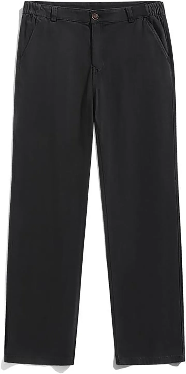 MIDOO Cargo Pants for Men Relaxed Fit Casual Joggers Pants Stretch Drawstring Elastic Waist Tapered Leg Sweatpants Pockets