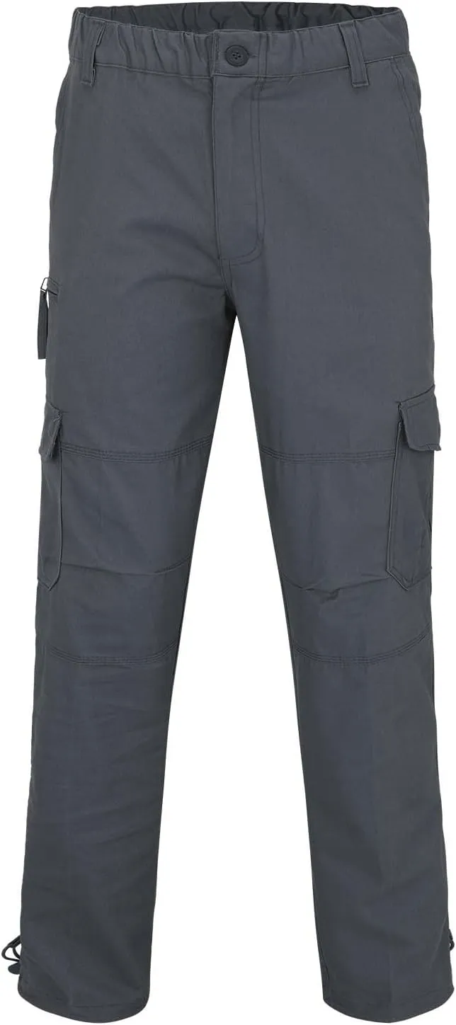MIDOO Mens Cargo Pants Slim Fit Casual Joggers Athletic Pants Flex Stretch Loose Straight Sweatpants Work Hiking Pants