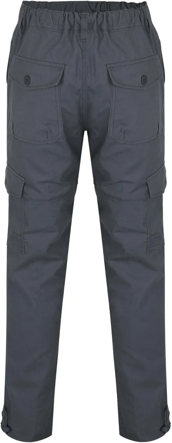 MIDOO Mens Cargo Pants Slim Fit Casual Joggers Athletic Pants Flex Stretch Loose Straight Sweatpants Work Hiking Pants