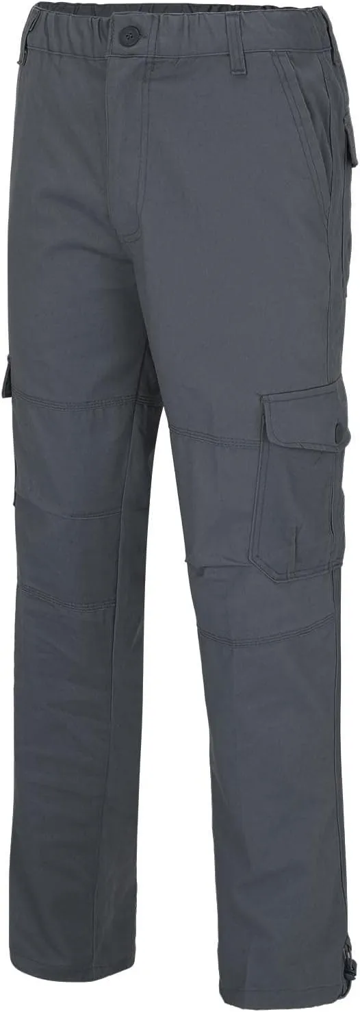 MIDOO Mens Cargo Pants Slim Fit Casual Joggers Athletic Pants Flex Stretch Loose Straight Sweatpants Work Hiking Pants