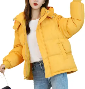 Parkas Warm Thicken Hooded Overcoats Winter Jacket Women Clothes Padded Loose Black Down Cotton Coat