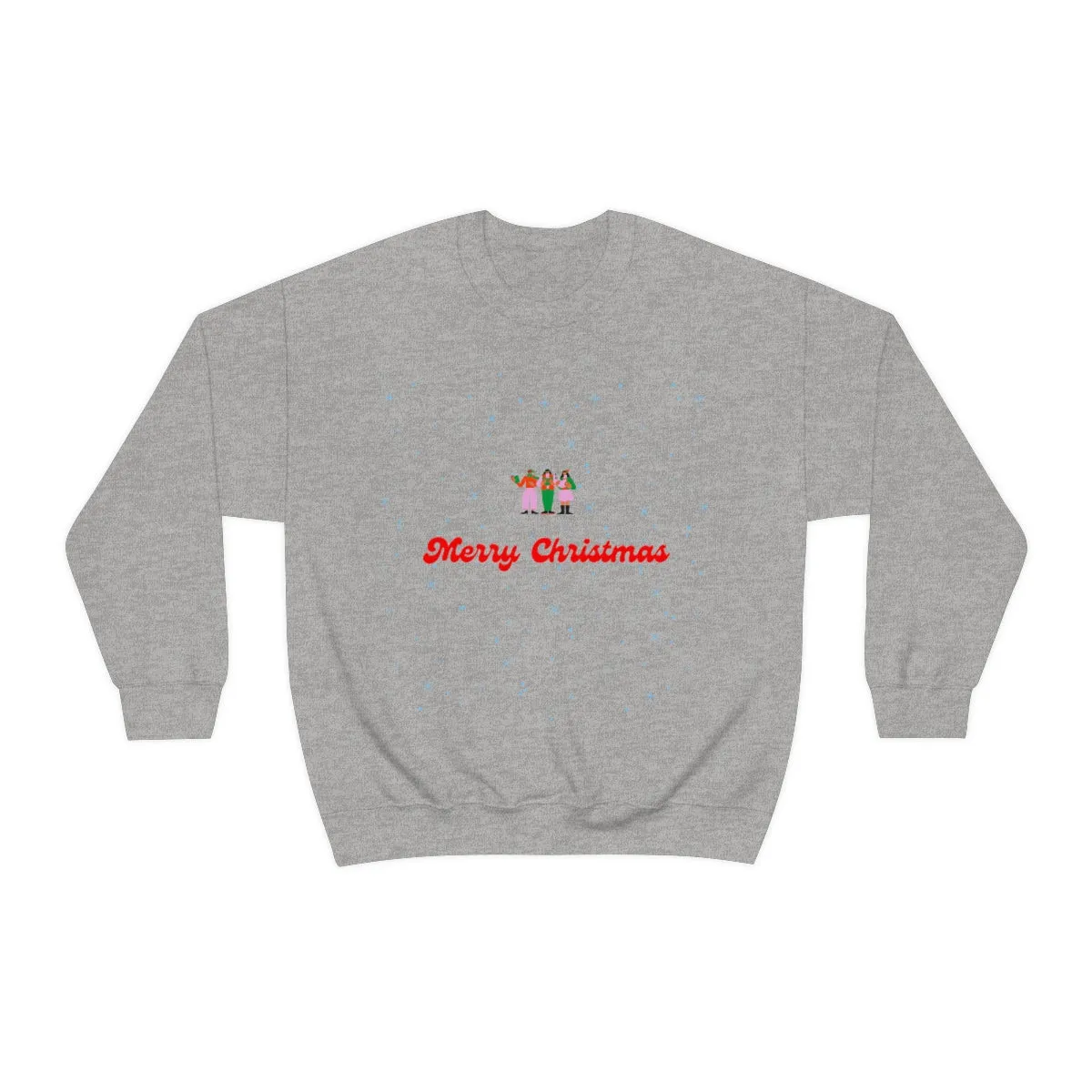 Pink Nutcracker Merry and Bright Minimalist Sweatshirt, Blue Nutcracker Sweatshirt, Trendy Christmas Sweatshirt, Pastel Xmas Crewneck