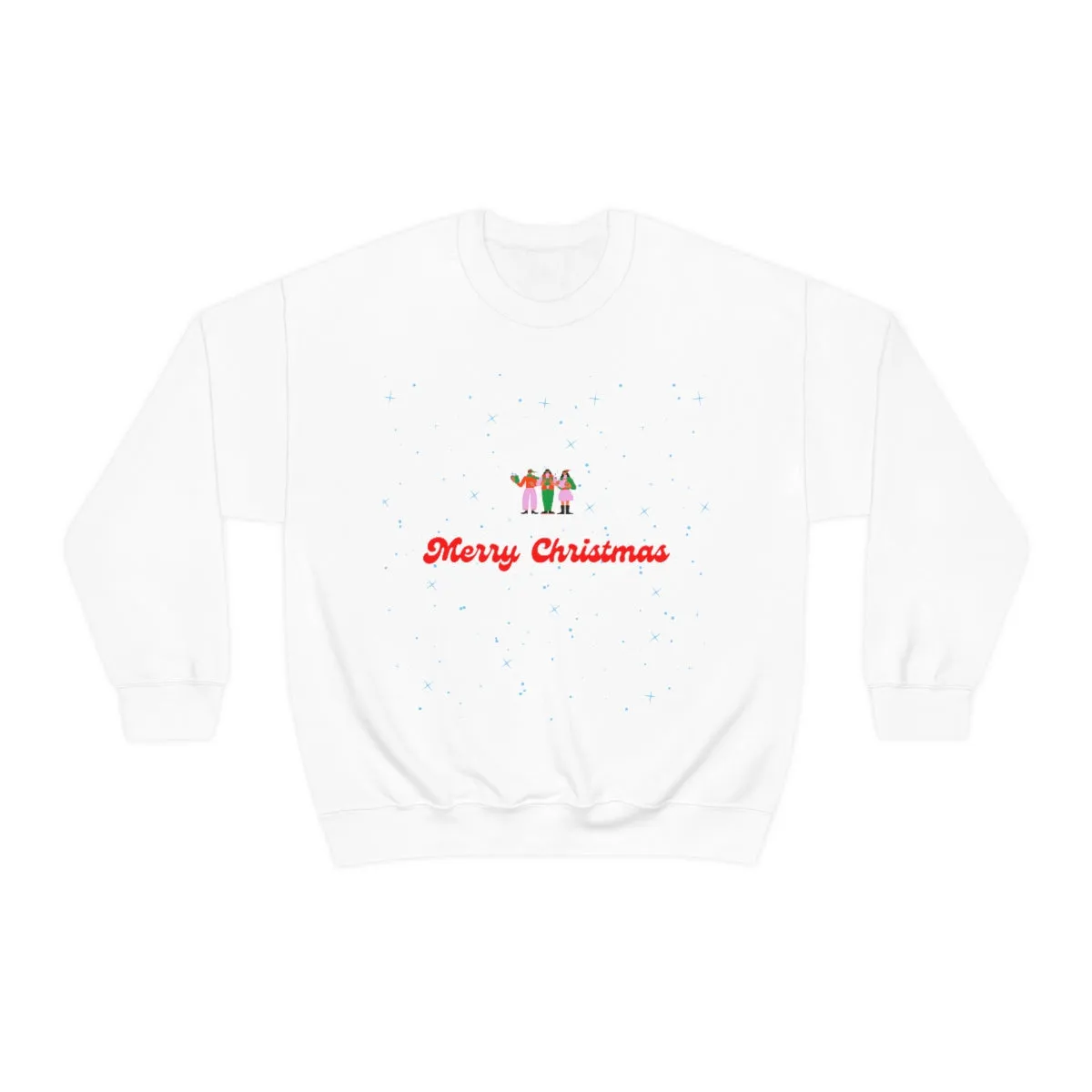 Pink Nutcracker Merry and Bright Minimalist Sweatshirt, Blue Nutcracker Sweatshirt, Trendy Christmas Sweatshirt, Pastel Xmas Crewneck