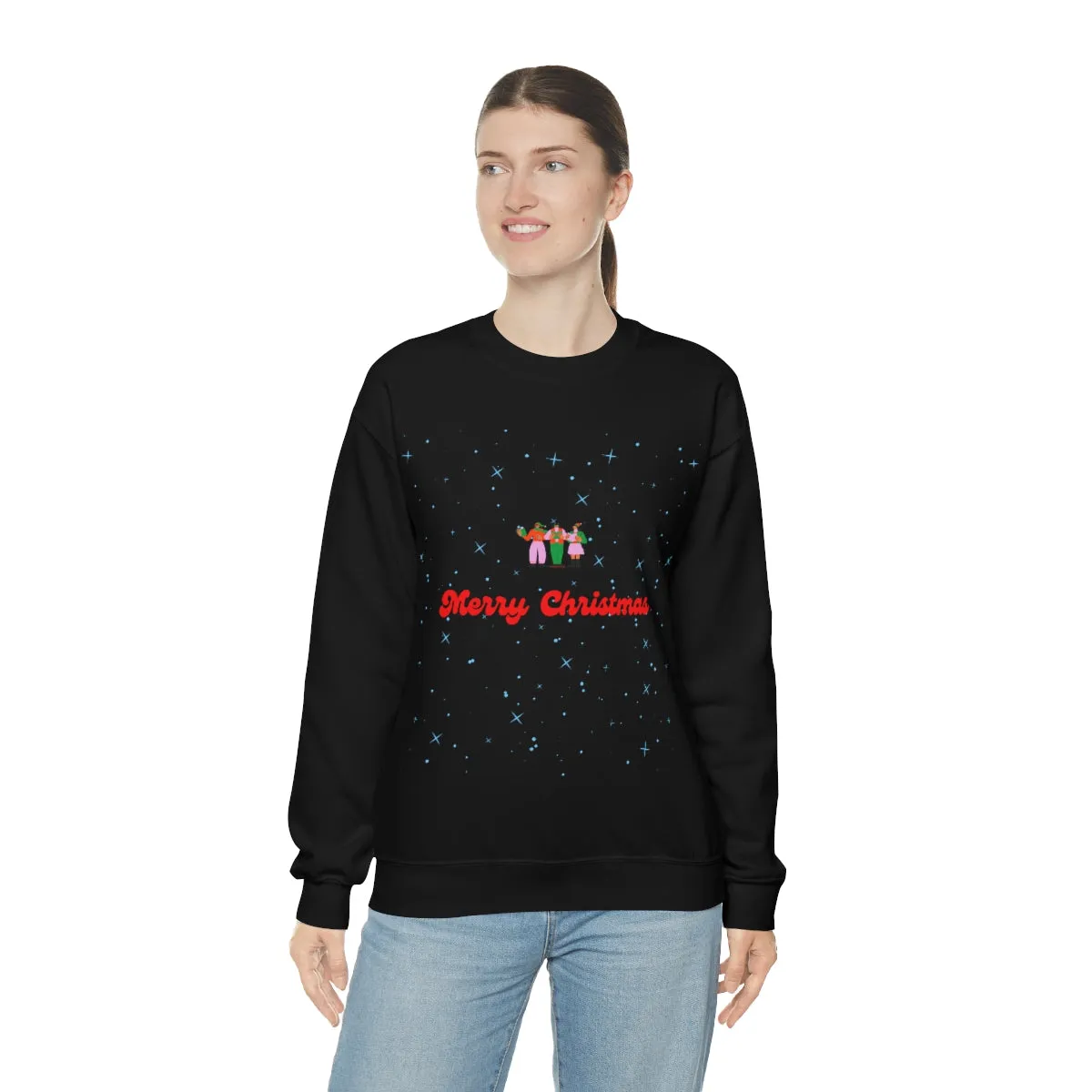 Pink Nutcracker Merry and Bright Minimalist Sweatshirt, Blue Nutcracker Sweatshirt, Trendy Christmas Sweatshirt, Pastel Xmas Crewneck