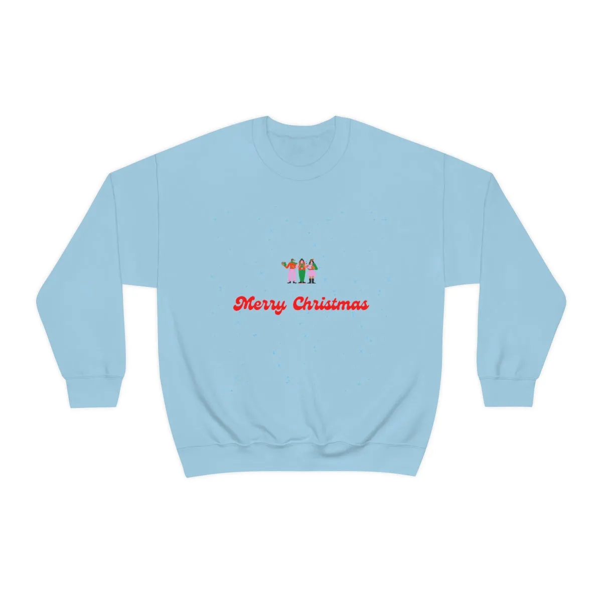 Pink Nutcracker Merry and Bright Minimalist Sweatshirt, Blue Nutcracker Sweatshirt, Trendy Christmas Sweatshirt, Pastel Xmas Crewneck