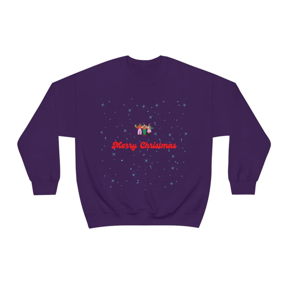 Pink Nutcracker Merry and Bright Minimalist Sweatshirt, Blue Nutcracker Sweatshirt, Trendy Christmas Sweatshirt, Pastel Xmas Crewneck