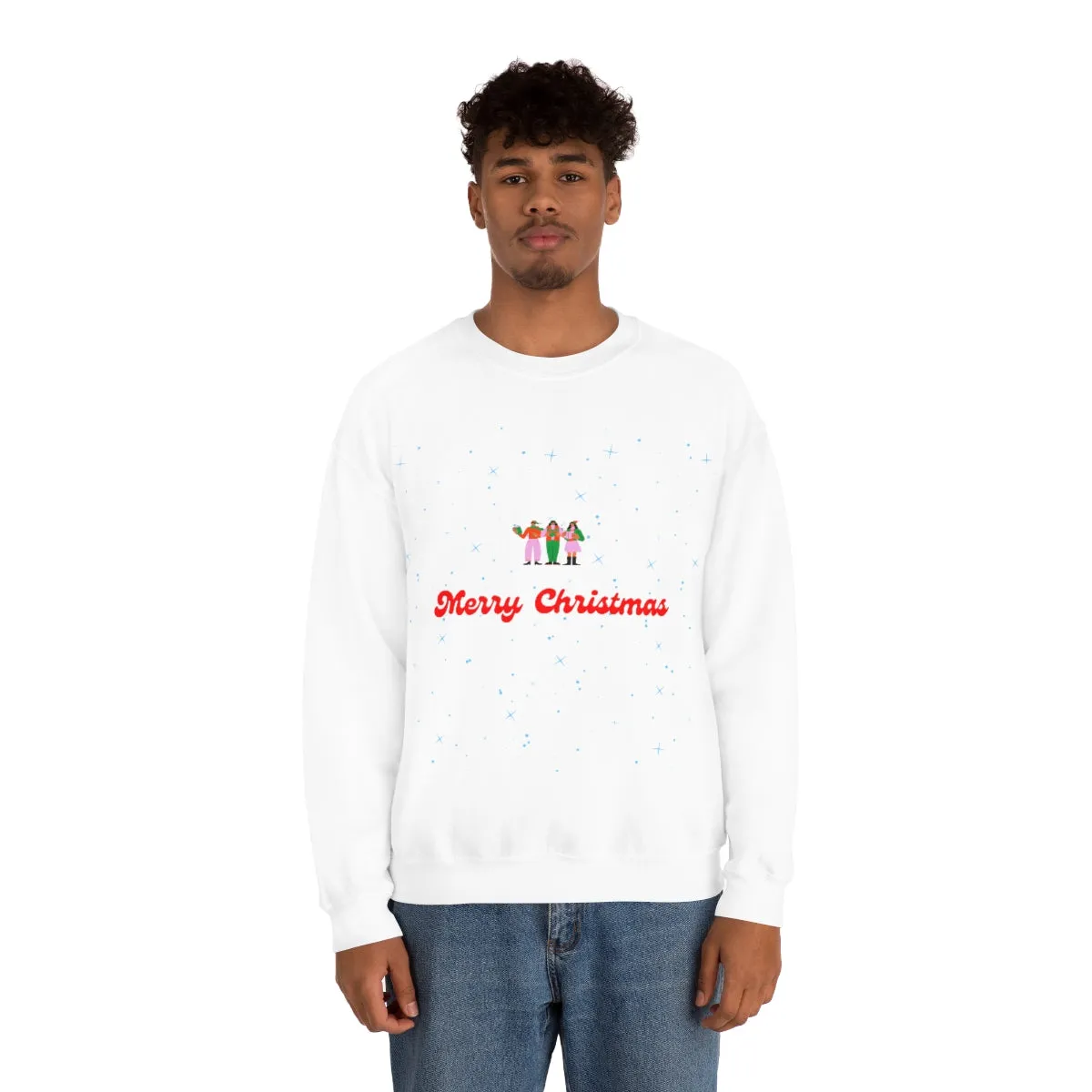 Pink Nutcracker Merry and Bright Minimalist Sweatshirt, Blue Nutcracker Sweatshirt, Trendy Christmas Sweatshirt, Pastel Xmas Crewneck