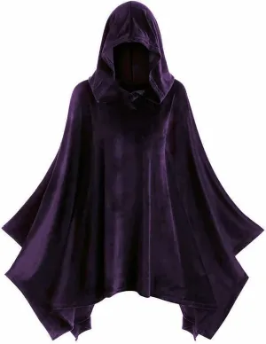 Renaissance Hooded Cape for Women Vintage Cloak Victorian Capelet Medieval Hobbit Halloween Cosplay Costume