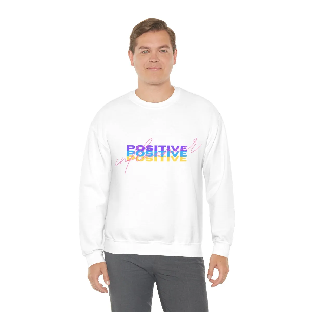 Retro Trendy Influencer Sweatshirt, Oversized Positive Influencer Crewneck Sweatshirt, VSCO Girl, Tumblr Top, 80s Retro Gift