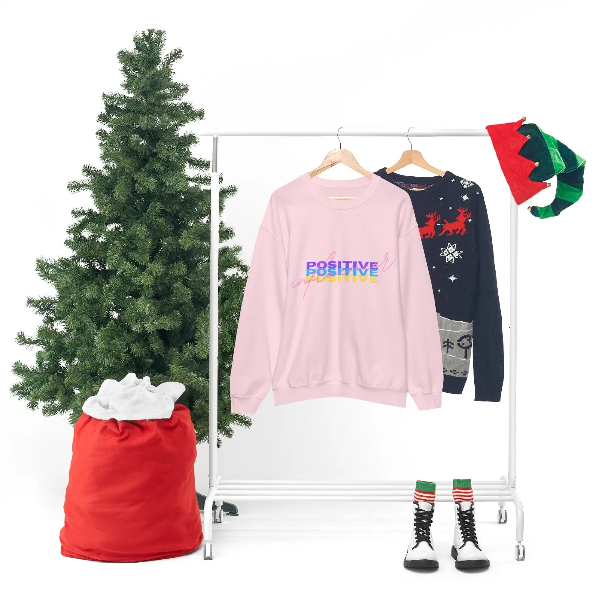 Retro Trendy Influencer Sweatshirt, Oversized Positive Influencer Crewneck Sweatshirt, VSCO Girl, Tumblr Top, 80s Retro Gift