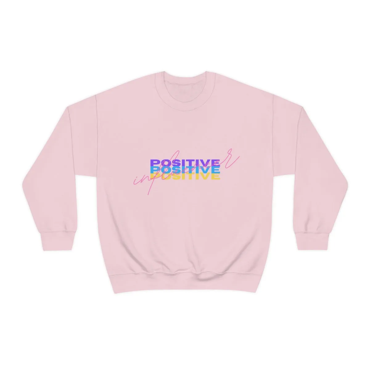 Retro Trendy Influencer Sweatshirt, Oversized Positive Influencer Crewneck Sweatshirt, VSCO Girl, Tumblr Top, 80s Retro Gift