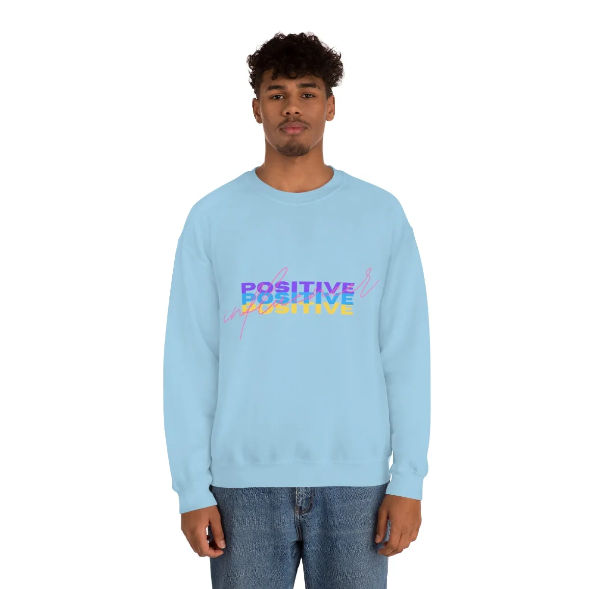 Retro Trendy Influencer Sweatshirt, Oversized Positive Influencer Crewneck Sweatshirt, VSCO Girl, Tumblr Top, 80s Retro Gift