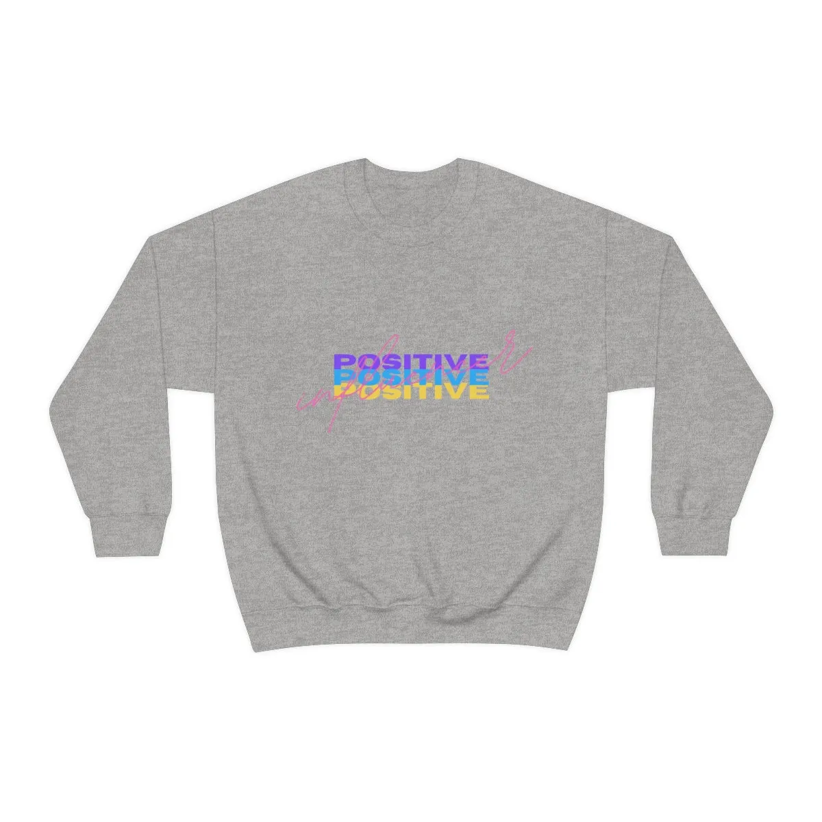Retro Trendy Influencer Sweatshirt, Oversized Positive Influencer Crewneck Sweatshirt, VSCO Girl, Tumblr Top, 80s Retro Gift
