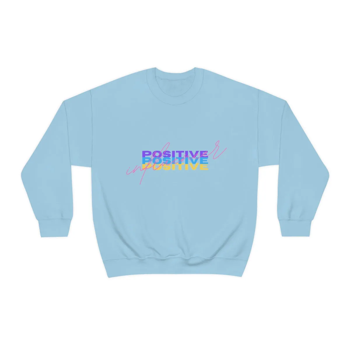 Retro Trendy Influencer Sweatshirt, Oversized Positive Influencer Crewneck Sweatshirt, VSCO Girl, Tumblr Top, 80s Retro Gift