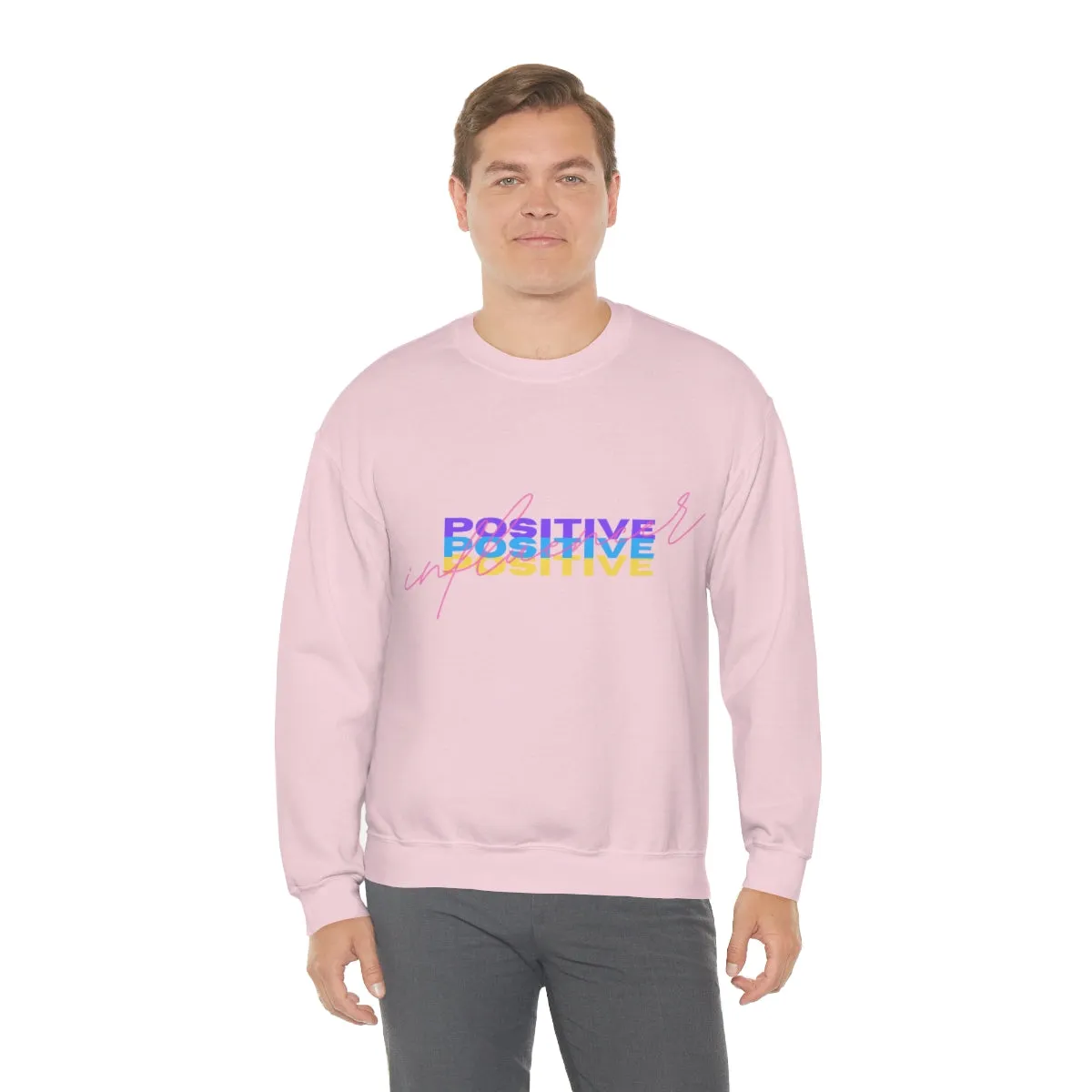 Retro Trendy Influencer Sweatshirt, Oversized Positive Influencer Crewneck Sweatshirt, VSCO Girl, Tumblr Top, 80s Retro Gift