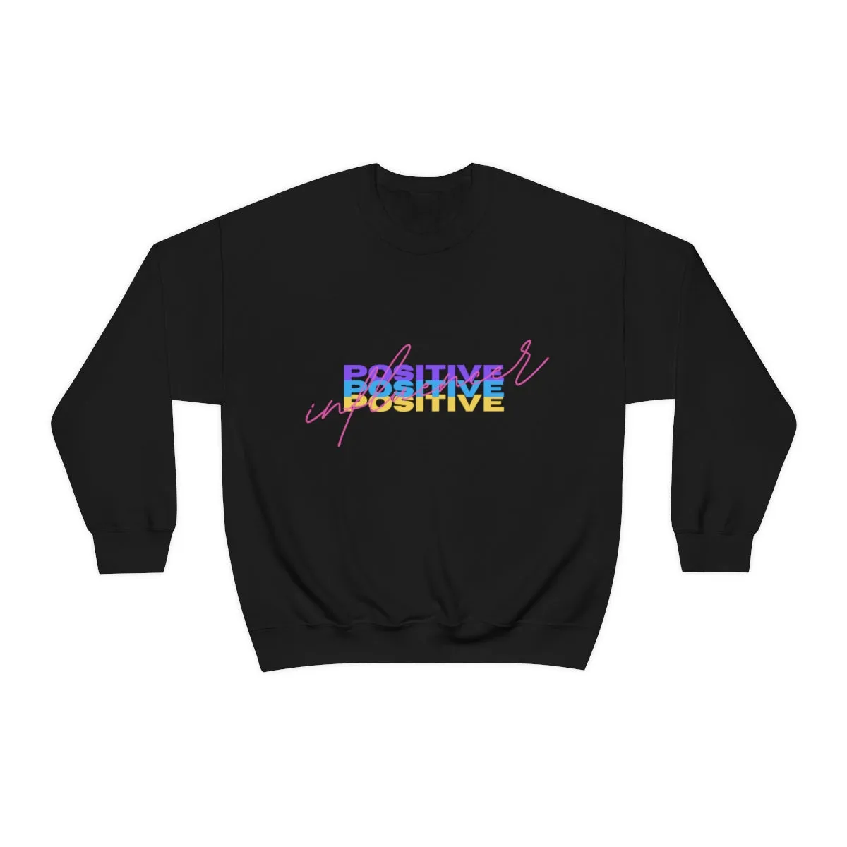 Retro Trendy Influencer Sweatshirt, Oversized Positive Influencer Crewneck Sweatshirt, VSCO Girl, Tumblr Top, 80s Retro Gift