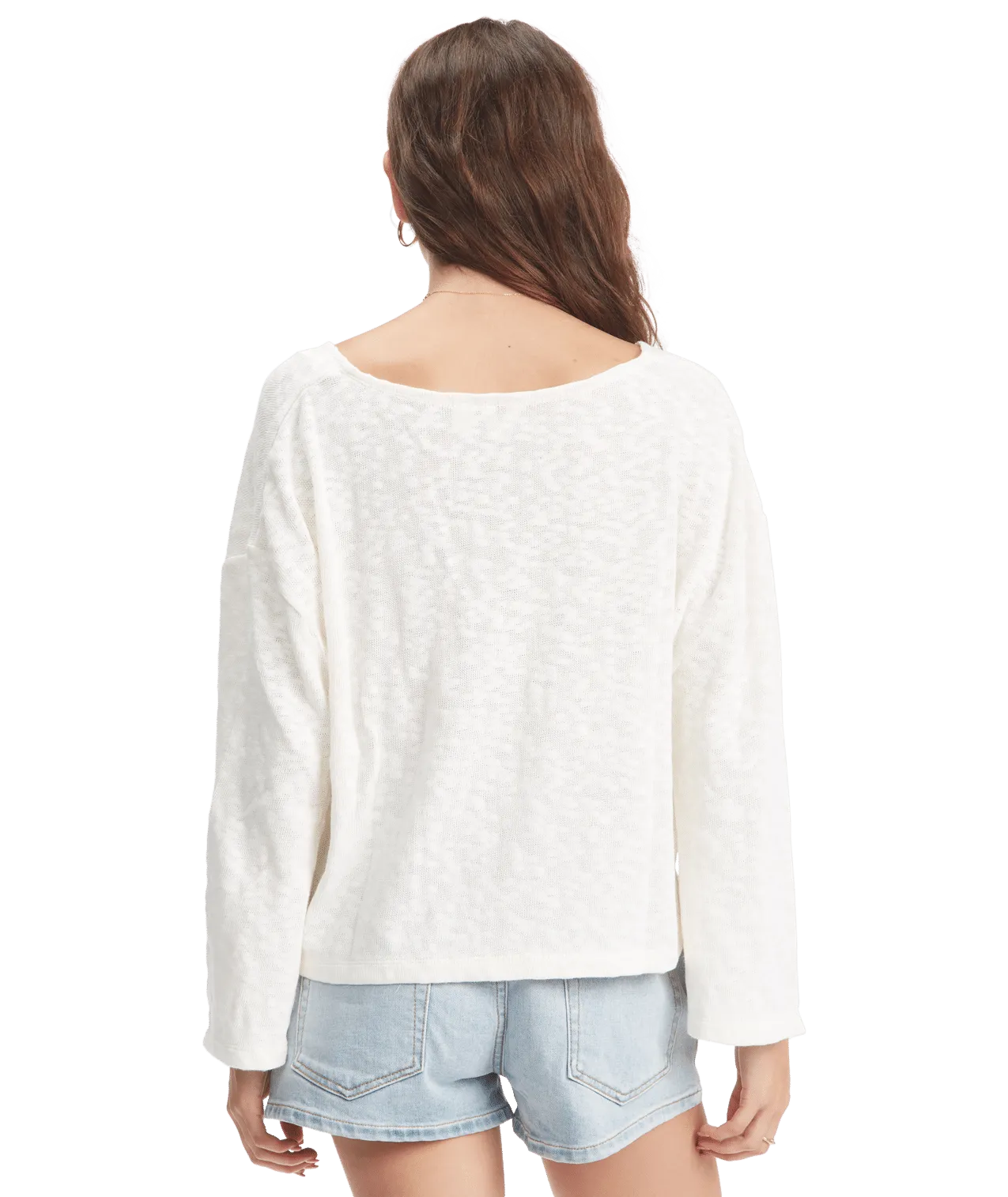 Roxy Board Walk Sweater-Snow White