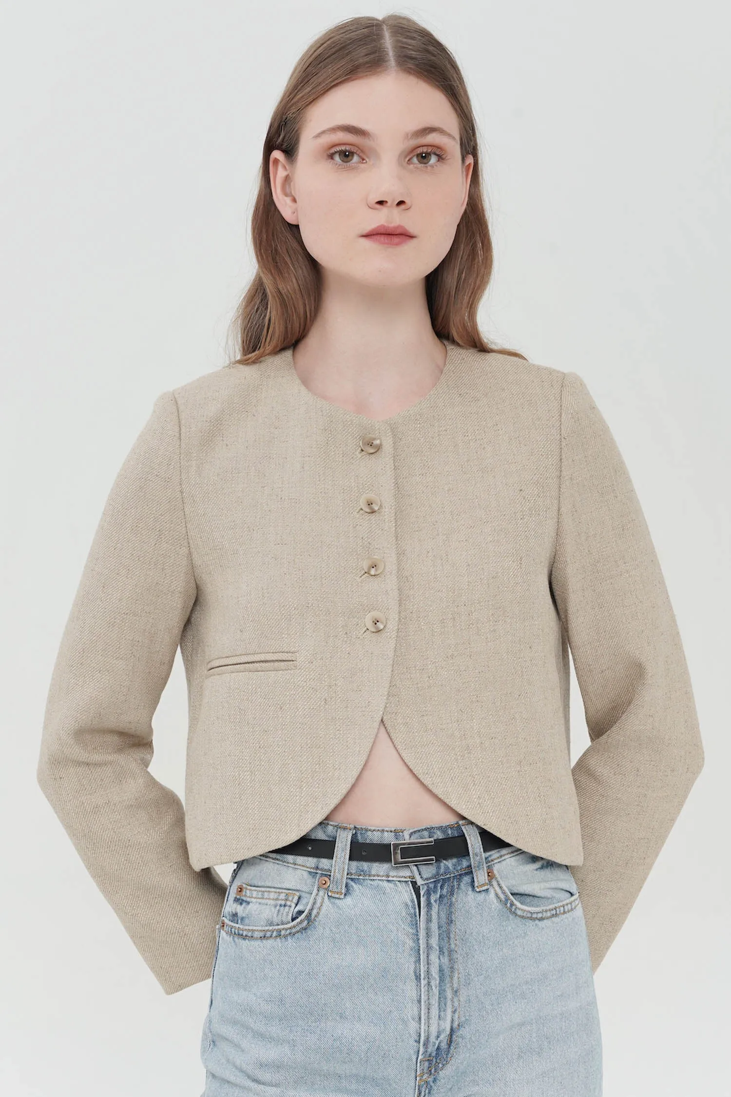 Sasta Blazer In Khaki (4 LEFT)
