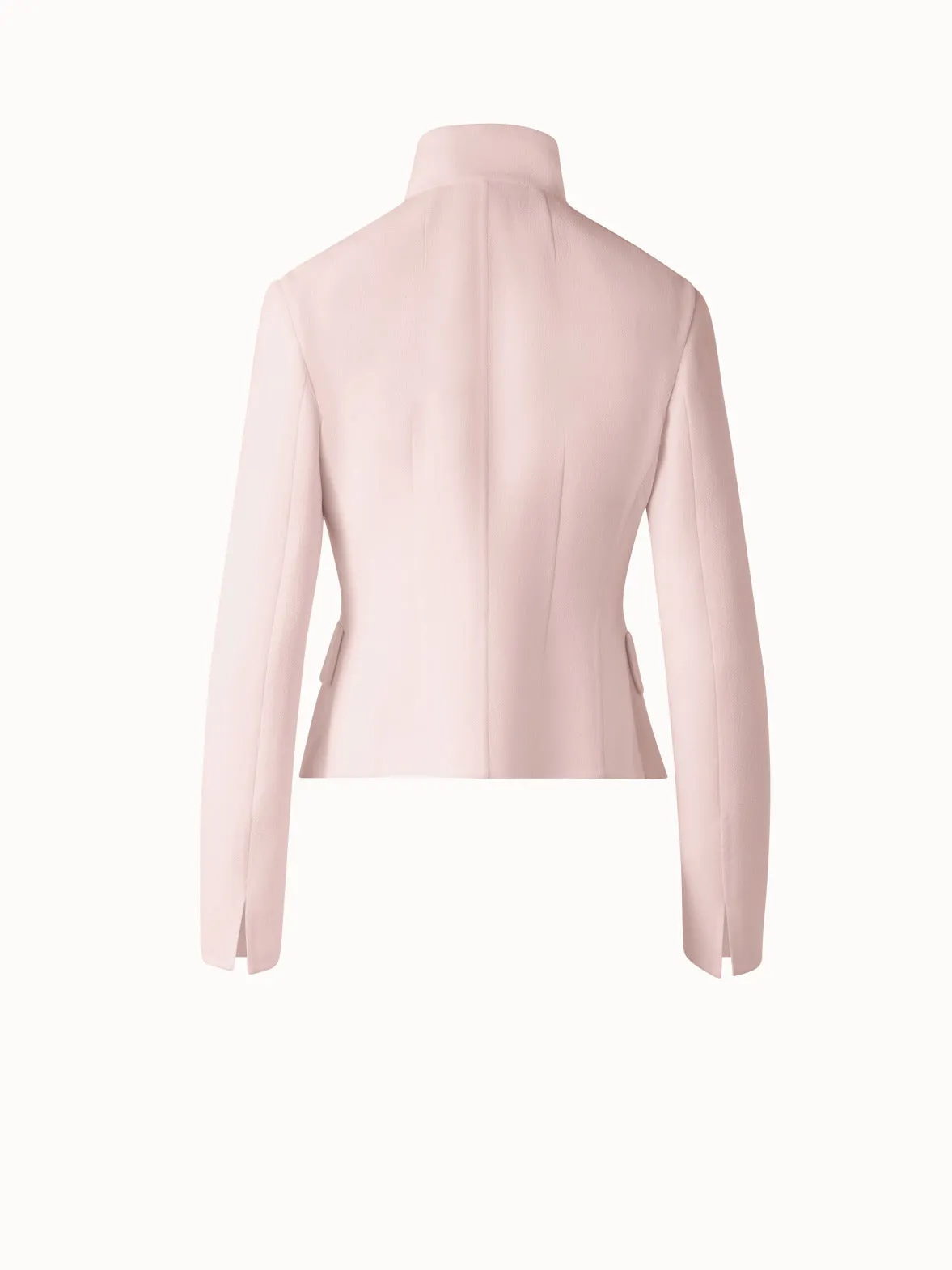 Tailored Wool Crpe Double Face Jacket