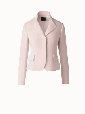 Tailored Wool Crpe Double Face Jacket