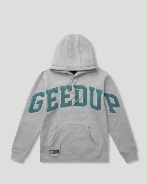 Team Logo Hoody Grey/Aqua Green