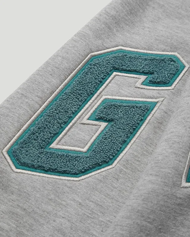 Team Logo Hoody Grey/Aqua Green