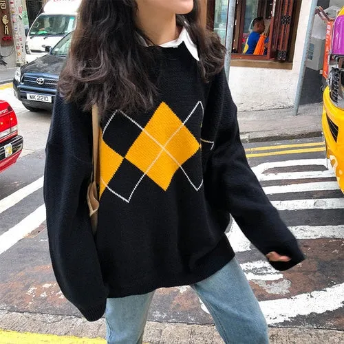 Woman Sweaters Knitted Oversize Sweater Women Winter Tops Female Pullover Knit Femme Chandails Jersey Mujer