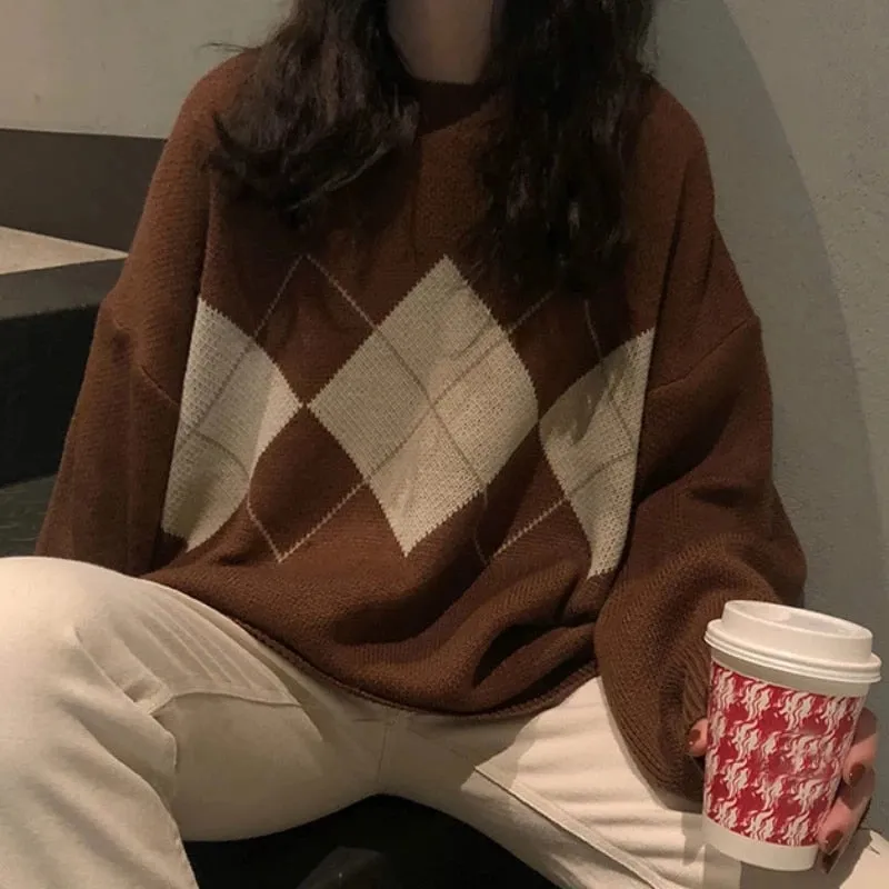 Woman Sweaters Knitted Oversize Sweater Women Winter Tops Female Pullover Knit Femme Chandails Jersey Mujer