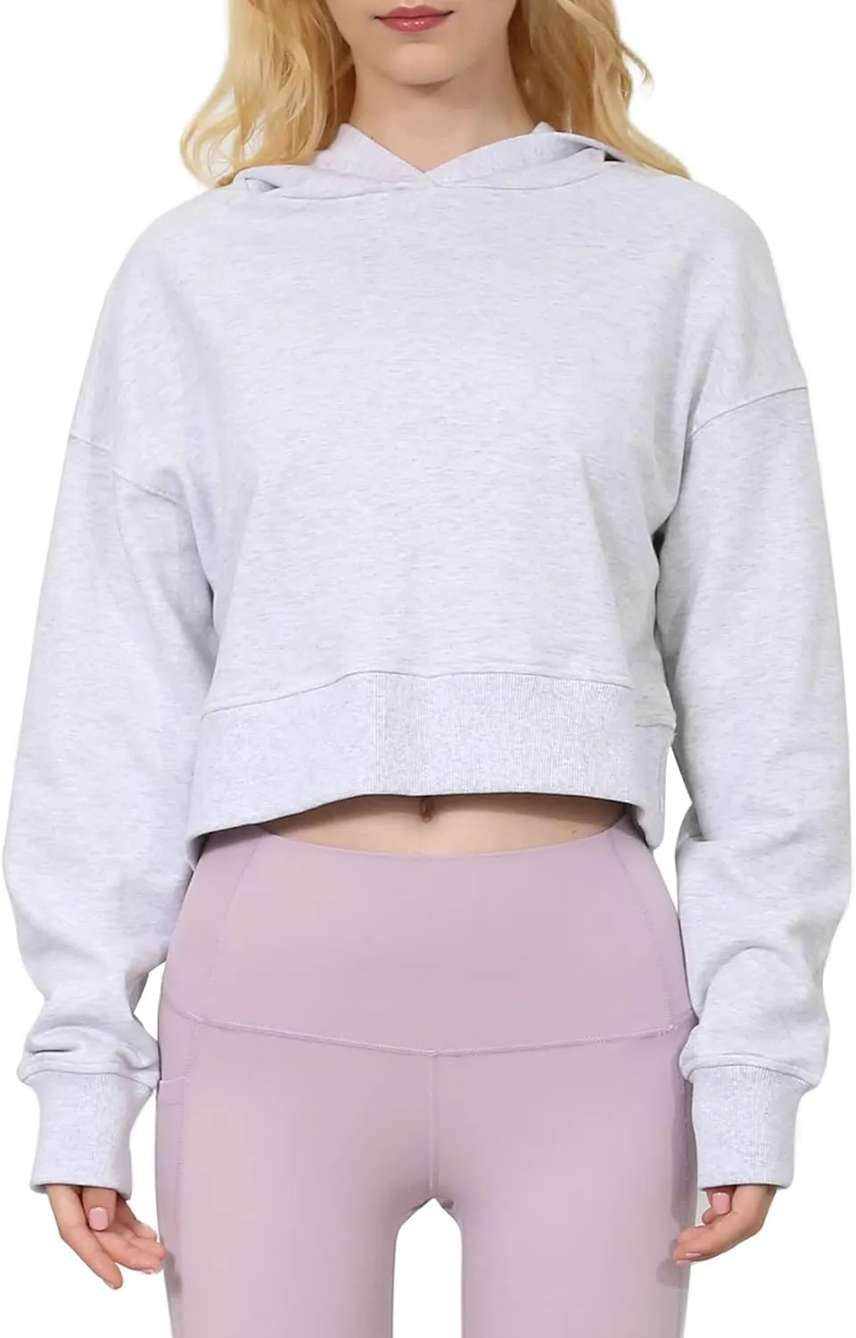 Women's Cotton French Terry Cropped Hoodies