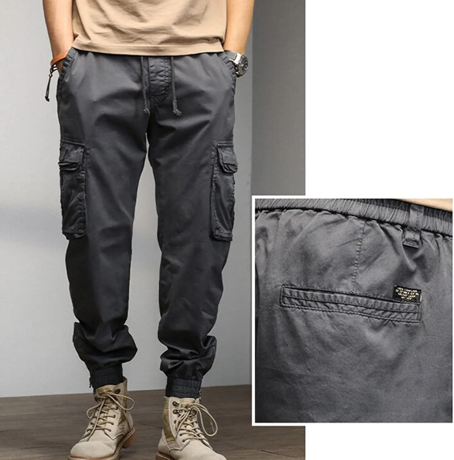 Work Pants for Men Construction Flex Waterproof Baggy Sweat Pants Classic Work Pants Relaxed Fit Straight Leg Tousers