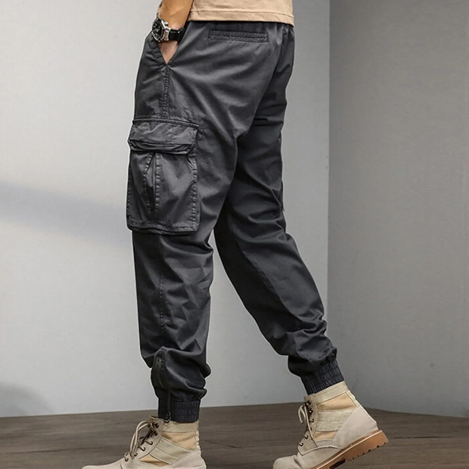 Work Pants for Men Construction Flex Waterproof Baggy Sweat Pants Classic Work Pants Relaxed Fit Straight Leg Tousers