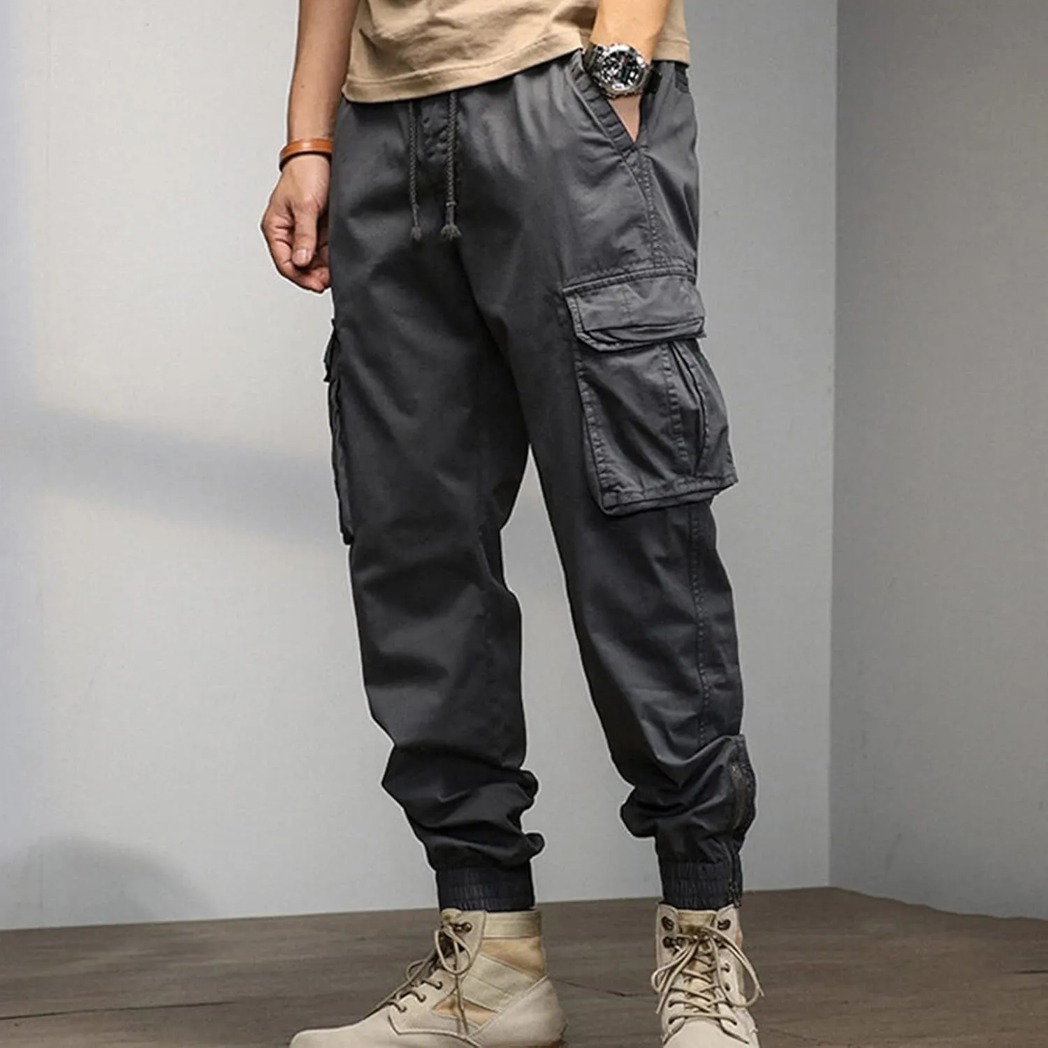 Work Pants for Men Construction Flex Waterproof Baggy Sweat Pants Classic Work Pants Relaxed Fit Straight Leg Tousers