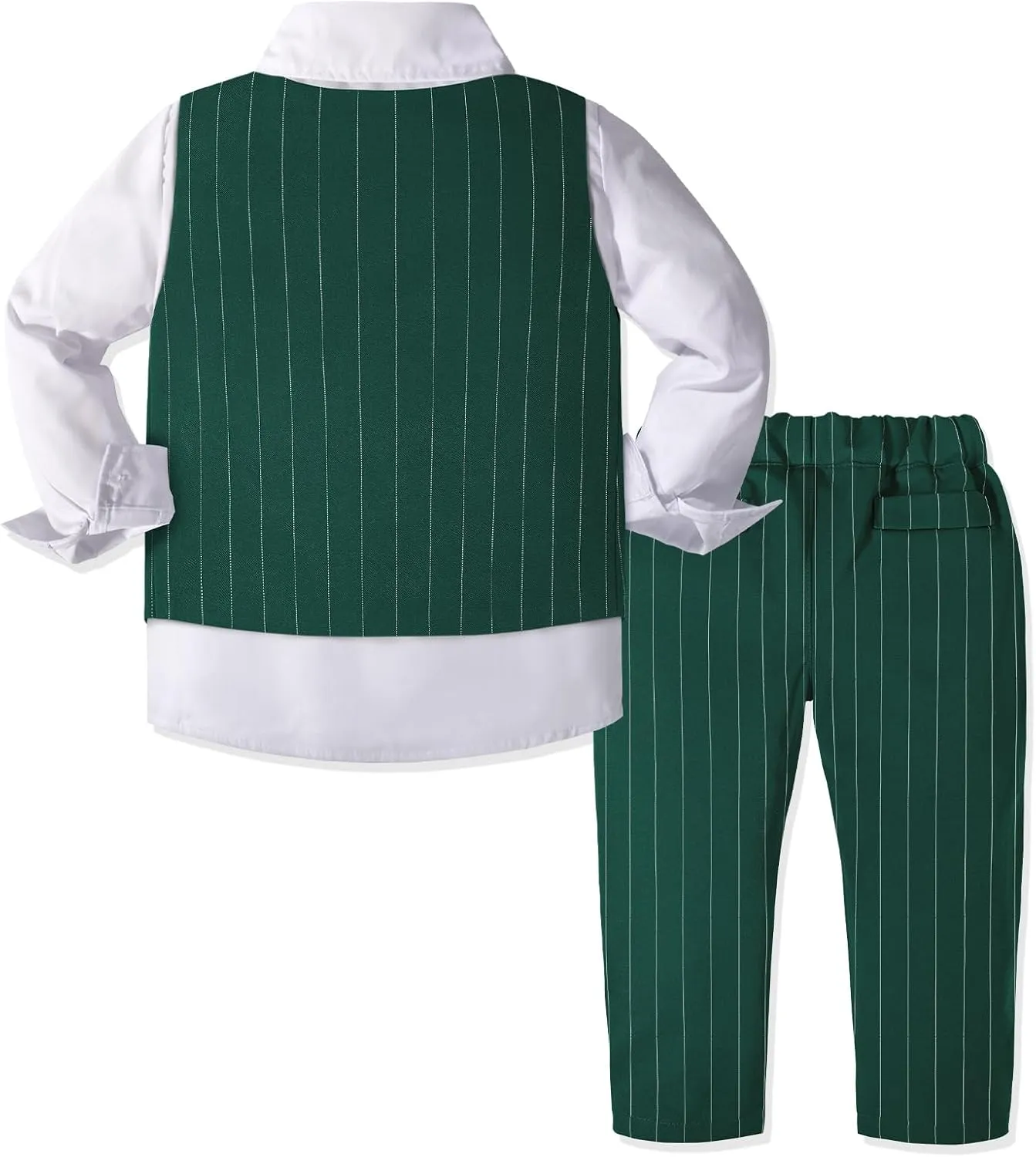 Yilaku Boys Suits Ring Bearer Outfit Toddler Suits with Vest Shirt Pants Sets Kids Dress Clothes for 18 Months-9 Years